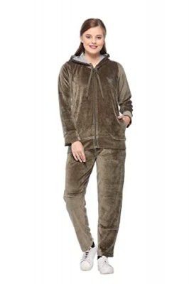 CUPID Regular Fit Velvet Track Suit for Woman, Daily Gym Wear_L to 5XL