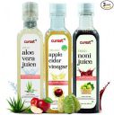 CUREST Health Pack Of Apple Cider Vinegar Noni Juice And Aloevera Juice (500mL Each)...