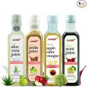 CUREST Health Pack Of Apple Cider Vinegar Noni Juice Aloevera Juice Amla Juice (500mL Each) AND Free Tulsi Drops (20mL+10mL Free)...