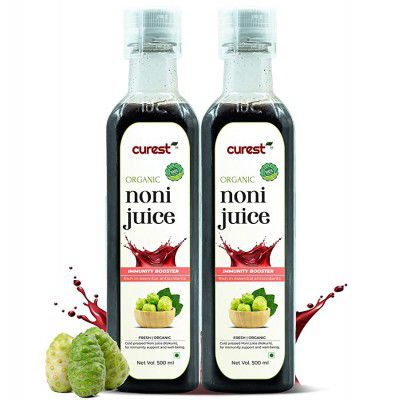 CUREST Noni Juice ( Kokum Juice ) Rich in Antioxidants, Boosts Energy, Builds Immunity, Natural Detoxifier For Men & Women - (Noni ( Kokum ) Juice, 500 mL(Pack of 2)