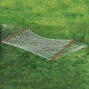 Curio Centre Make in India Soft Cotton Hammock Hanging Swing for Indoor/Outdoor, Garden, Patio, Porch/Ultra Light Strong and Durable Portable Jhula for Adults/Sturdy Cotton Rope Macrane Jhula/White...