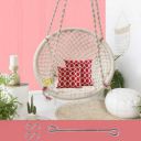 Curio Centre Round Cotton Hammock (White, DIY(Do-It-Yourself))...