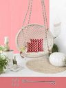 Curio Centre Round Cotton Home Swing & Hammock Chair (135 Cm X 57 Cm X 43 Cm, White)...