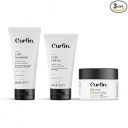 Curlin Curly Hair Shampoo (200g) + Mask (200g) + Curl cream (150g) - Pack of 3...