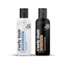 Curly Hair Hydrating Cleanser and Light Gel Combo | Wavy & Curly Hair Products | Coconut | By Bollywood Hair Stylist Savio John Pereira (50ml each)...
