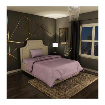 Cushlon Polyester Fleece Blanket Double Layer Fast Color Feather (Solid, 150cmx230cm)