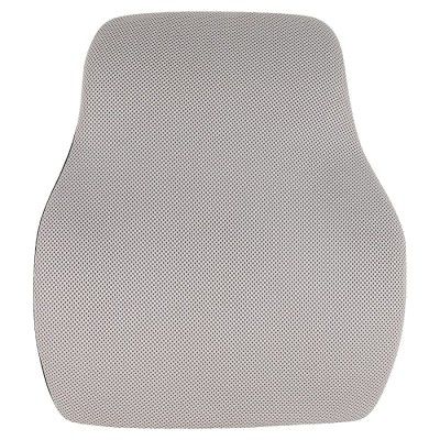 Cushows Memory Foam Ergonomic Back Support Cushion Pain Relief Pillow for Back Pain, Ideal for Office Chair (18 x 15 inch)
