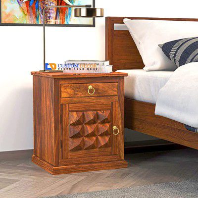 Custom Decor Diamond Cut Bedside Table