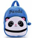Cute Panda Kids Backpack, Plush School Bag for Ages 2-5 Years, Blue...