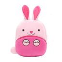 Cute Toddler Backpack Toddler Bag Plush Animal Cartoon Mini Travel Bag for Baby Girl Boy 1-6 Years (Pink Rabbit)...