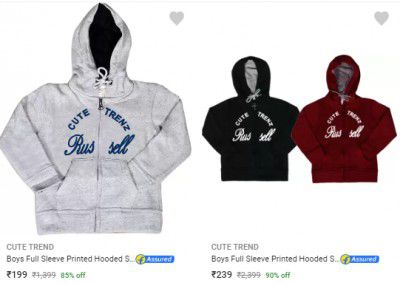 Cute Trend Kids Sweatshirts Starts ₹199