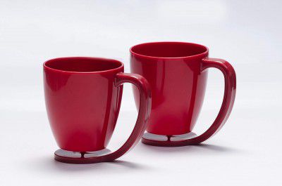 Cutting EDGE Plastic Floating Mug, 2 Pieces, Red