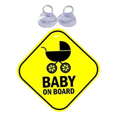 CVANU Baby On Board Safty Windows Car Sticker (Pack of 2) CV-52