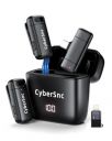 Cybersnc Wireless Mic for Youtubers, Wireless Microphone Noise Cancellation Type-C Android & iPhone Includes Charging Case(Singel Channel Universal Version)...