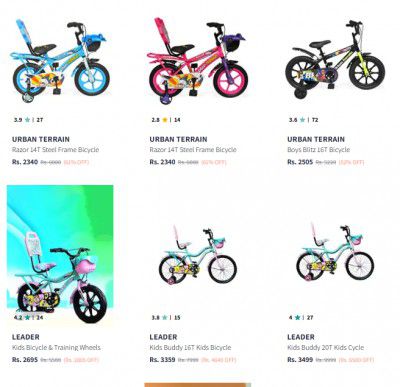 CYCLES UPTO 81% OFF + EXTRA 20% OFF COUPON