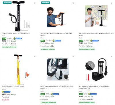 Cycling Pump Starts ₹139 | upto 81% Off
