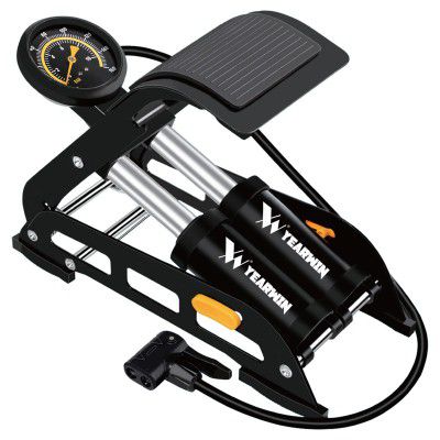 Yearwin Double Cylinder Portable Foot Pump Air Tyre Inflator