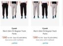 Cynak Men's Track Pants Upto 90% Off...