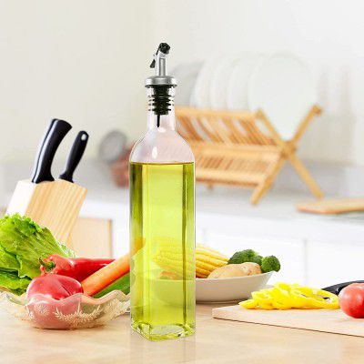 CYNFLEES Glass Oil Dispenser Bottle for Kitchen (OIL 1000ML - 1PCS)