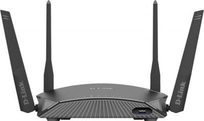 D-Link EXO DIR-2660 Wireless Router 2.4 GHz, 5 GHz 2600 Mbps Wifi Speed Dual Band External Antenna Ethernet (Cable Broadband) (Black)