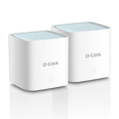 D-Link M15 | WiFi 6 Speed 1500 Mbps | Pack of 2 - Covers Upto 4000 Sq. Ft.| Dual Band