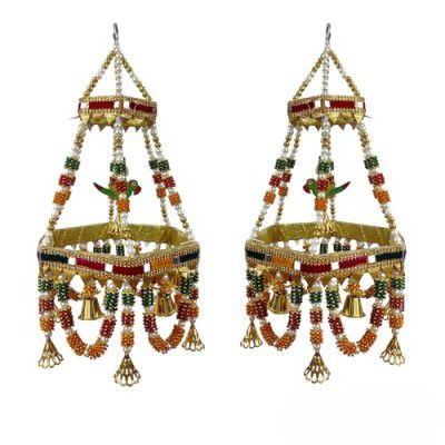 D R Handloom Handmade Traditional Hanging for Diwali Ganesh Pooja New Year Inauguration Wedding Festival Home Decor