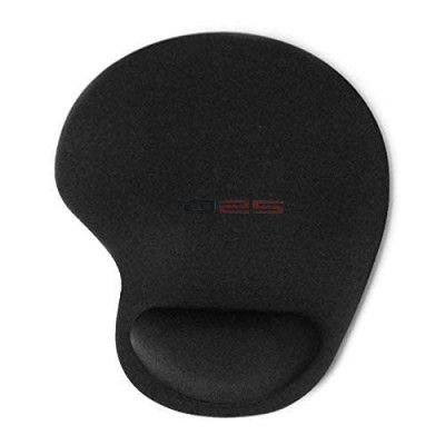 D25 Comfort Gel Mouse Pad with Gel Filled Wrist Rest Support (Black or Blue)