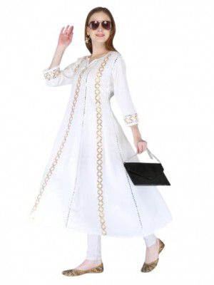 D9O7 Rayon Flared Anarkali one Piece | A Line Kurta for Women