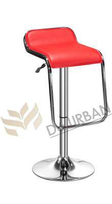 Da URBAN AIRTEL Height Adjustable Bar Stool Chair (Red)