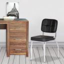 Da URBAN® Benton Leatherette | Heavy Duty Metal Frame| Visitor/Guest Chair Without Arms (Black)...