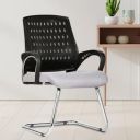 Da URBAN Boom 03 Medium Back Mesh Visitor Chair | Heavy Dutty Cantilever Frame | Office Visitor/Study/Sitting| Professional Look Ergonomic Chair (Grey)...