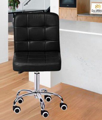 Da URBAN® Cadbury Height Adjustable & Revolving Bar Stool/Kitchen Chair with Wheels (Black) (1 PC)