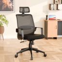Da URBAN Dysen Office Chair, High Back Mesh Ergonomic Home Office Desk Chair (Black)...