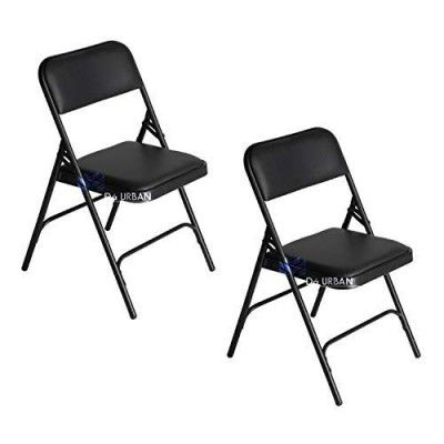 Da URBAN® Folding Leatherette Chair (Black) (Set of 2)