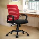 Da URBAN® Maddox Erogonomic Mid Back Revolving Mesh Office Executive Chair (Red)...