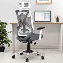 Da URBAN Merlion Office Chair,High Back Mesh Ergonomic (Grey)...