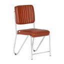 Da URBAN® Norton Leatherette | Heavy Duty Metal Frame| Visitor/Guest Chair with Heavy Frame Without Arms in Tan...