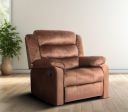 Da URBAN® Paradise Puffy Velvet Recliner for Head Support & Leg Relaxation Lounge Chair (Dark Brown)...