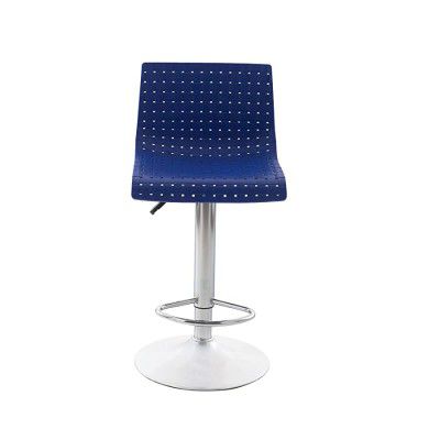 Da URBAN® Presho Height Adjustable Bar Stool / Kitchen Chair / Cafetaria Chair Blue (1 Pc)