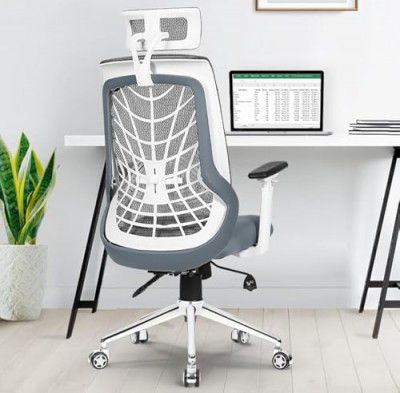 Da URBAN® Spectrum Pro High Back Mesh Ergonomic Office Chair with 3 Years Warranty, (Grey)