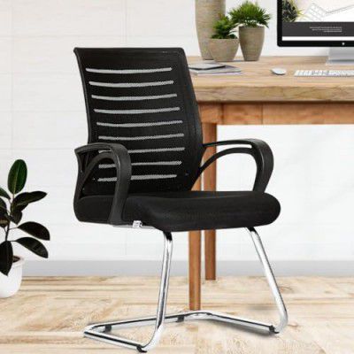 Da URBAN® Tulip Mid Back Mesh Visitor Chair (Black)