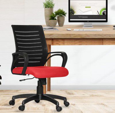 Da URBAN® Tulip Mid-Back Revolving Mesh Ergonomic Chair