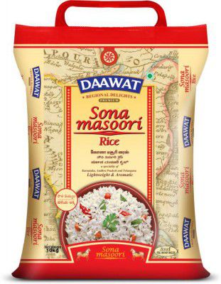 Daawat Premium Sona Masoori Rice  (10 kg)