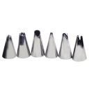 Dabster Cake Decorating Stainless Steel Nozzle (6pcs)...