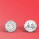Dabster Silver Color Coin for Gift Pooja Not Silver Metal...