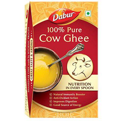 Dabur 100% Pure Daanedaar Cow Ghee with Rich Aroma | Naturally improves digestion and boosts immunity -1L