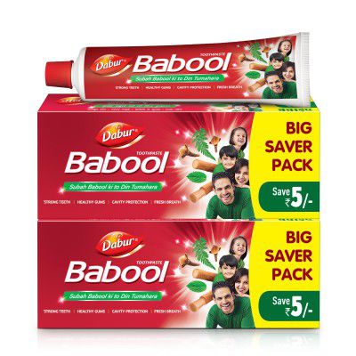 Dabur Babool Ayurvedic Toothpaste - 700g (350g x 4)