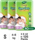 Dabur Baby Super Pants | Diaper Infused with Aloe Vera, Shea Butter & Vitamin E | Insta-Absorb Technology - S  (126 Pieces)...