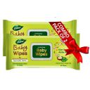 Dabur Baby Wipes: Soft Moisturizing Wet Wipes enriched with Aloe Vera & Amba Haldi | No Parabens & Phthalates - 80 Wipes X Pack of 2...