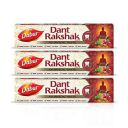 Dabur Dant Rakshak 525g (175g x 3, Pack of 3) Ayurvedic Paste - With Goodness Of 32 Ayurvedic Herbs For Germ Kill & Longevity Of Teeth & Gums...